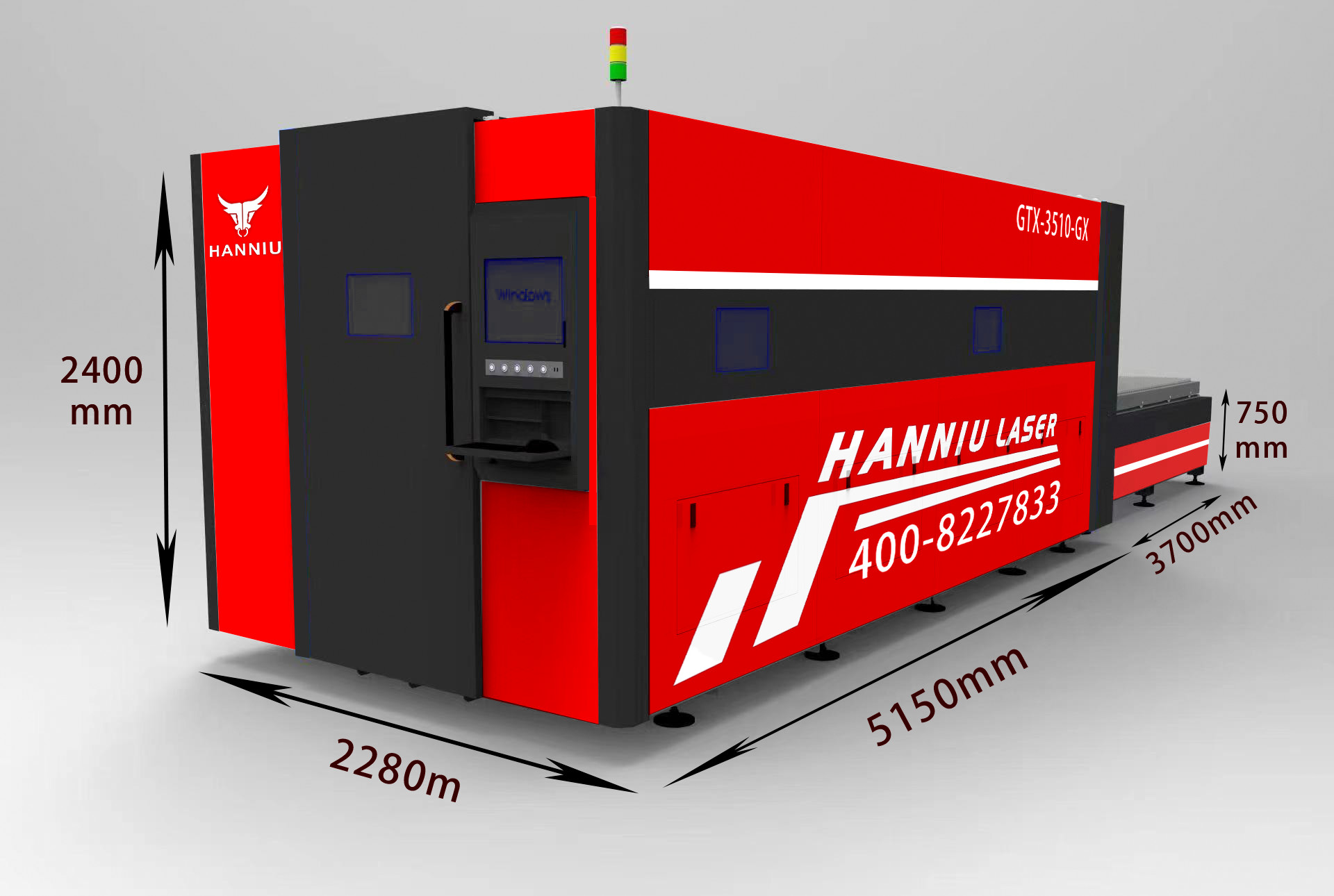 Large Surrounding Exchange Platform Fiber Laser Cutting Machine For Metal 3000W 6000W