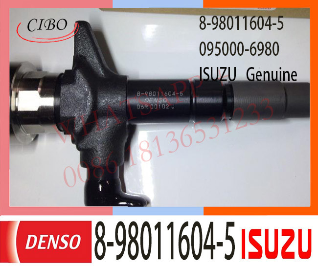 8-98011604-5 ISUZU Fuel injector 8-98011604-1 095000-6980 4JJ1 Dmax 3.0L