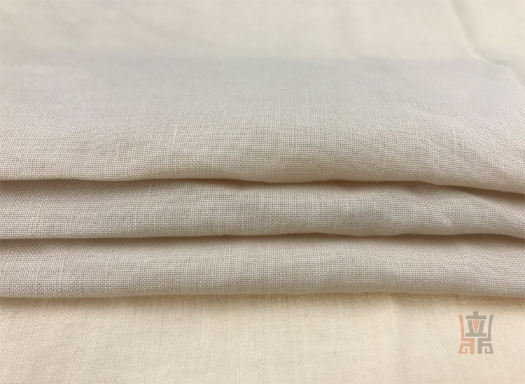 30 / 2 X 14 190gsm Plain Slubbed Ramie Linen Fabric 55 Linen 45 Viscose Fabric