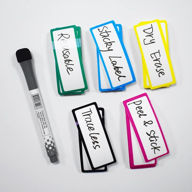 PET Film Reusable Dry Erase Adhesive Labels Waterproof SGS