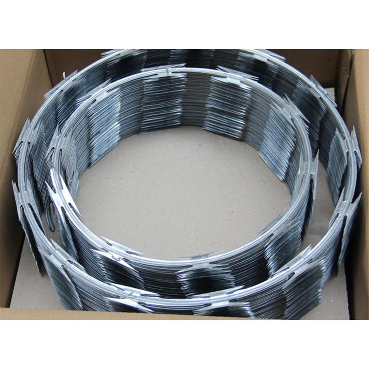 Galvanized Blade Wire Razor Barbed Wire Mesh Hardware Supplies