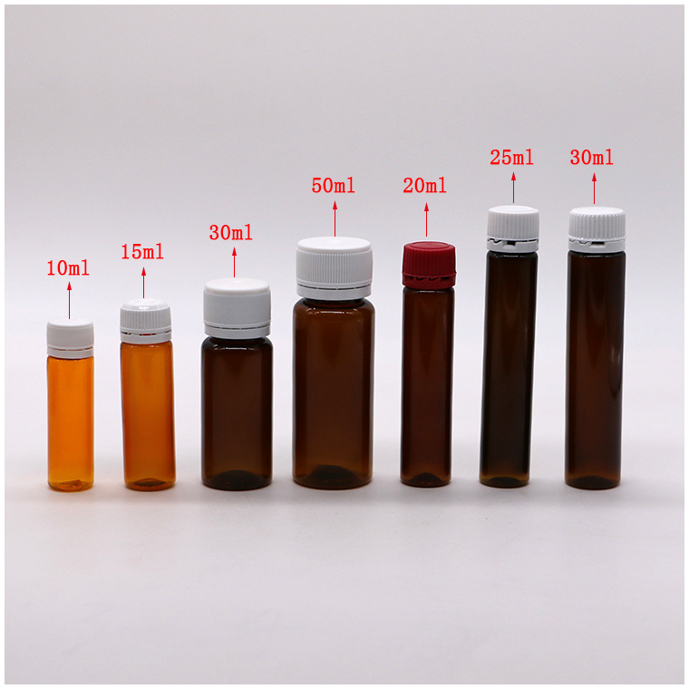 Tamper Proof 10ml/15ml/20ml/30ml/50ml Oral Medical Plastic Bottle for Liquid Supplement