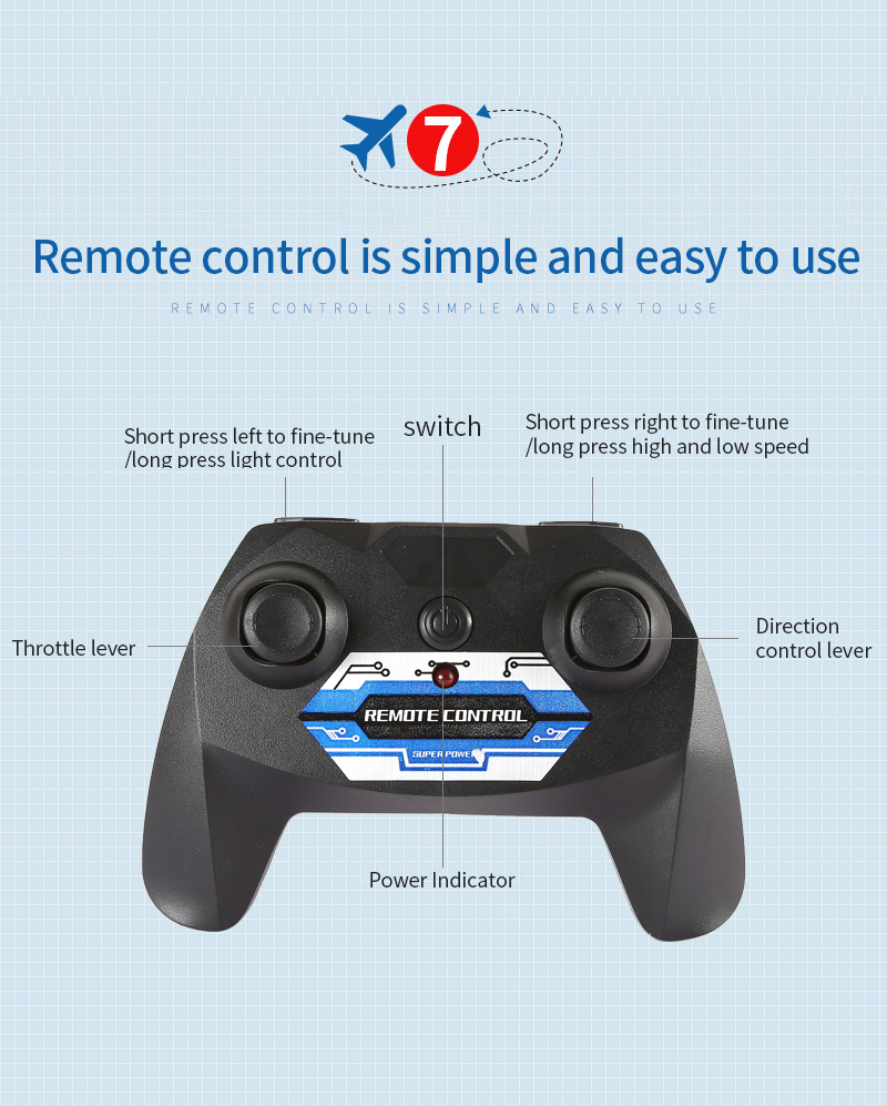 Features Auto Return 2.4 G Durable Styrofoam Airplane 70g Remote Control Model Toy Helicopter A380 Rc Aircraft Plane 110m Box