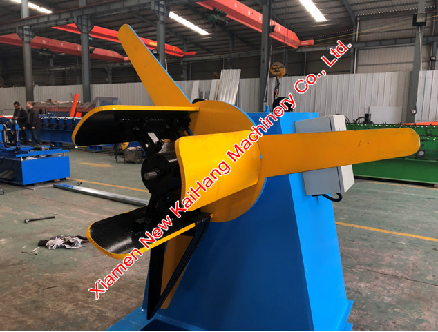 Economic Design Auxiliary Equipment CUZ Purlin Machine De Coiler With Punching