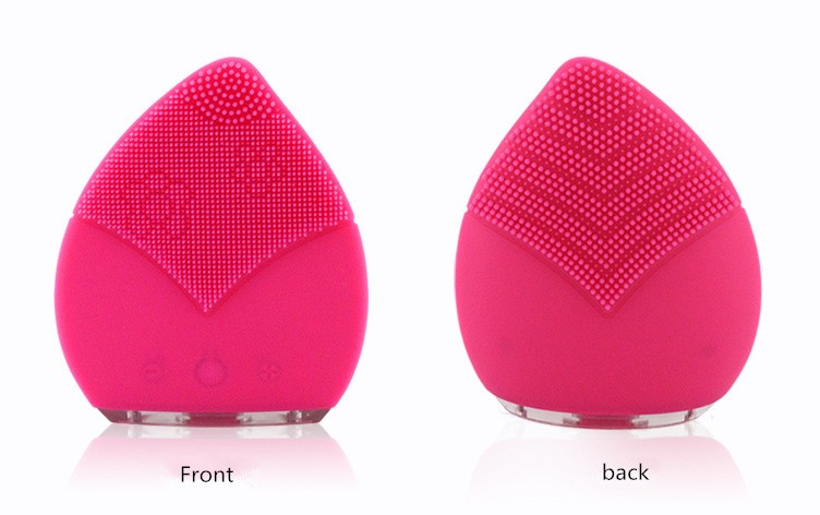 Waterproof Rechargeable Facial Cleansing Brush , Silicone Face Cleansing Brush