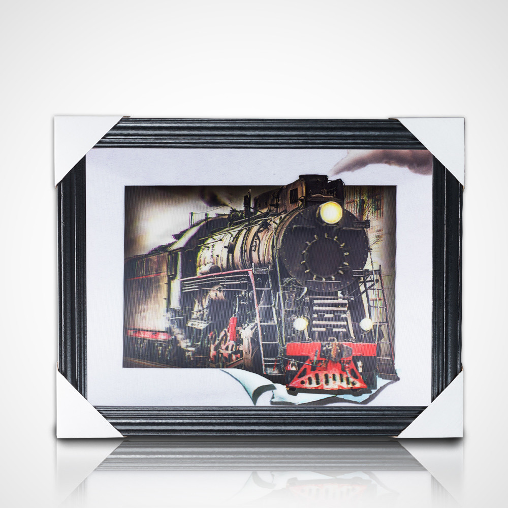 Custom Print 3D Dragon Ball Movie Poster Flip 3D Animation 3D Picture with Black Frame Integrated Art Theme