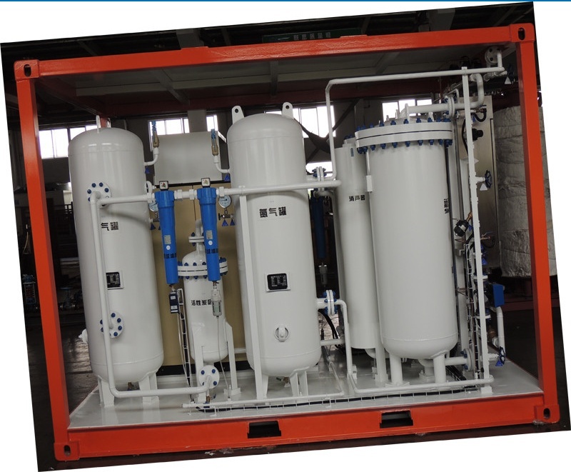 Container type PSA nitrogen generator for Oil&Gas pressure tank &pipes surging