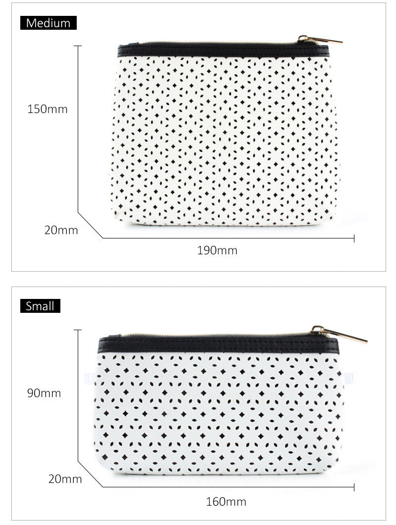 Women Big Capacity PU Leather Cosmetic Makeup Travel Bag