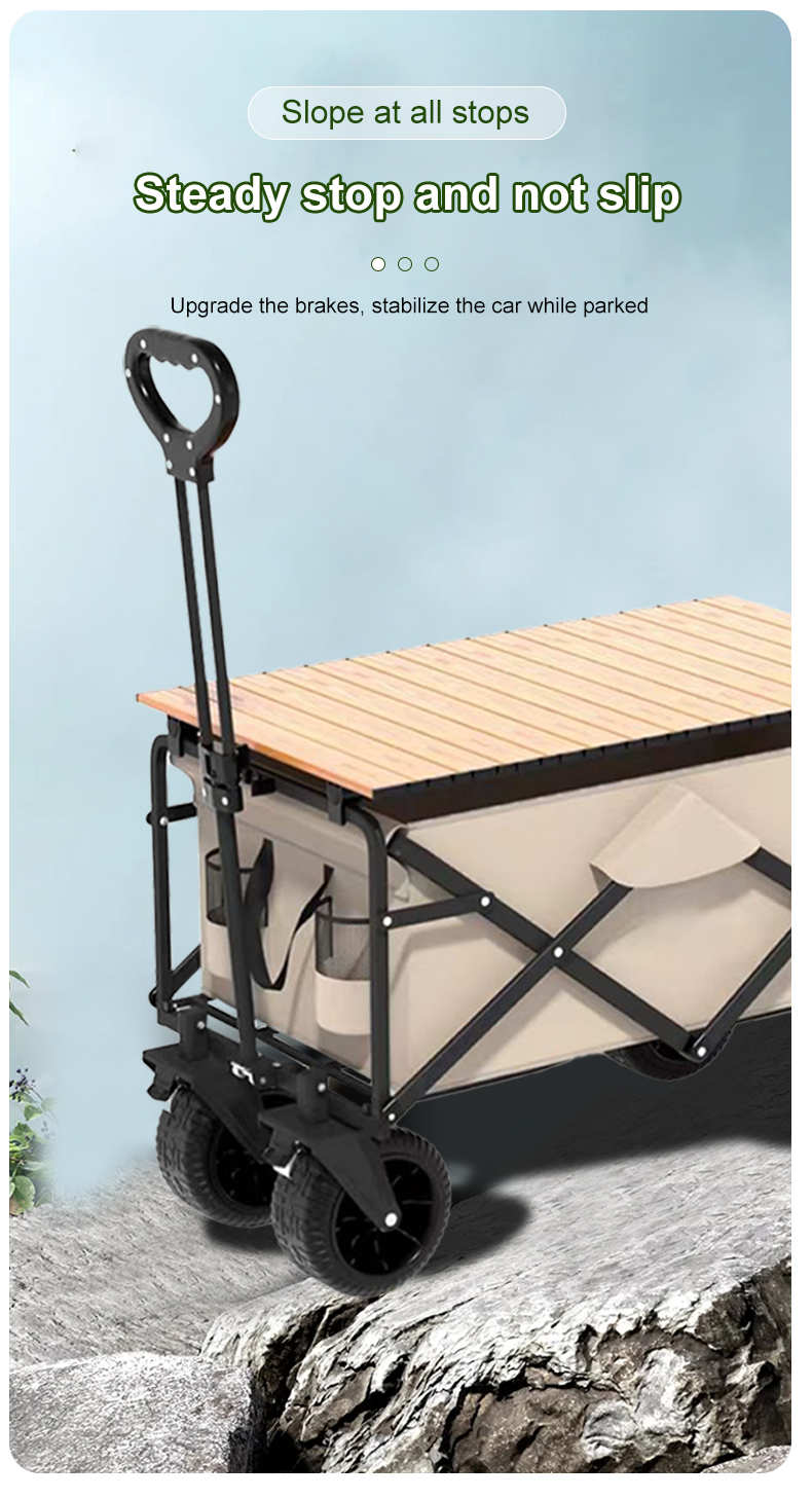 Qingdao Port Loading Outdoor Wagon for Beach Sports and Picnics Collapsible Design