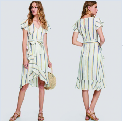 sexy v neck design woman dress