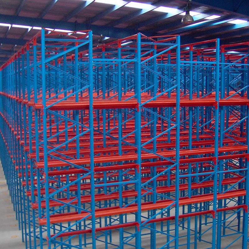 2-7 Levels Drive In Pallet Racking System For Customized Heavy Duty Warehouse Storage