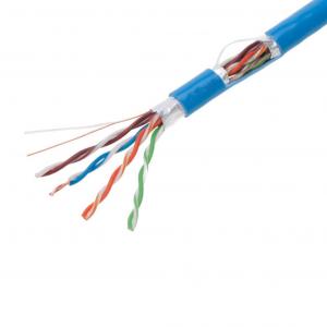 Buy cheap Blue 0.57mm CAT6 FTP Cable , Practical Pure Copper Cat6 Cable product
