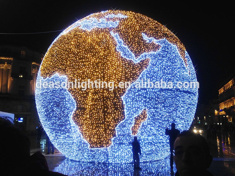Giant outdoor christmas lights LED big Ball 3D Motif Light