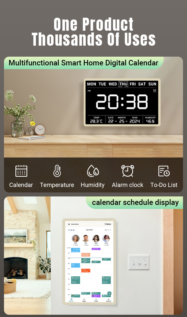 Factory smart calendar family calendar checklist display RK3576 android 13 smart touch screen calender