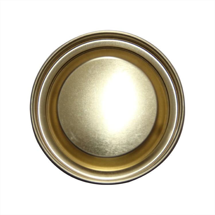Embossing Colored Food Grade OEM Tin Can Cap for Paper Tube Packing