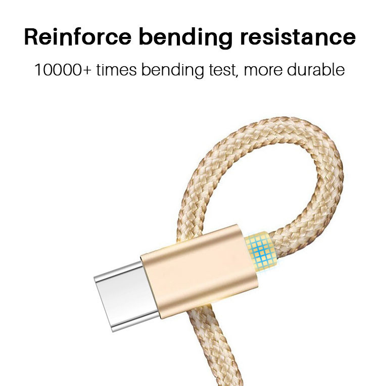 Data Transmission 2.1A Type A To Type C USB Cable extra long