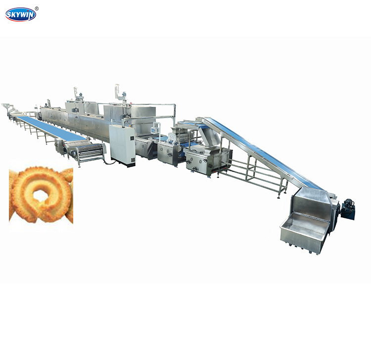 Siemens PLC Butter Cookie Machine , 620 Width Chocolate Chips Making Machine