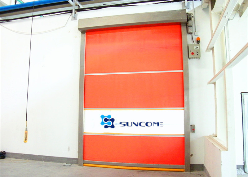 Warehouse Fast Acting PVC Door High Speed Roll Up Door With High frequency Motor