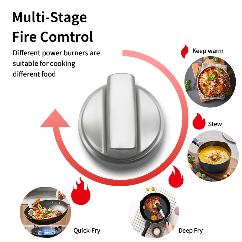 Electronic Ignition 4 Burner Gas Hob Stove Stainless Steel