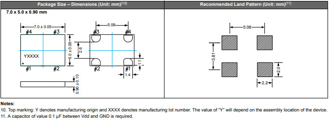 SIT1602 54MHZ MEMS Crystal Oscillator SIT1602AI-82-33E-54.000000Y