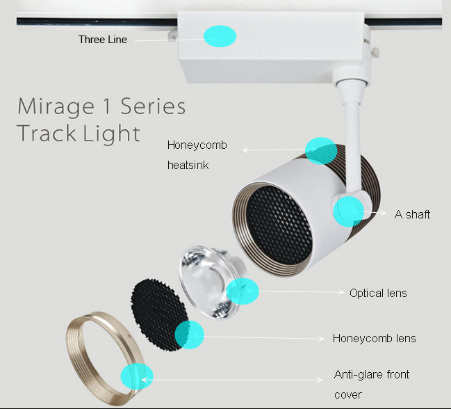 warm white latest model high quality indoor light led track light Light Source: LED