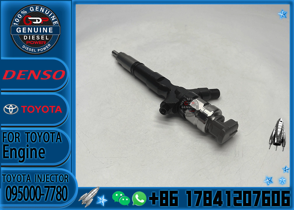 High Performance Fuel Injector 23670-30280 Common Rail Injector 095000-7780 for TOYOTA