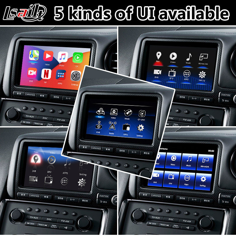 Lsailt Wireless Carplay Android Video Interface for Nissan GTR R35 GT-R JDM 2008-2010