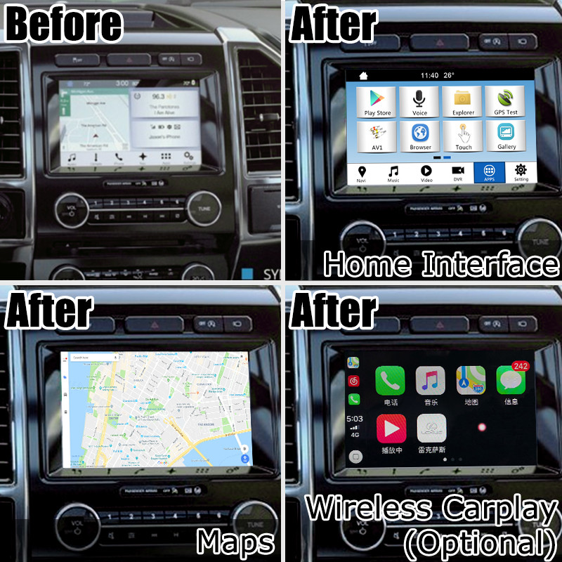 Expidition SYNC 3 android car navigation box gps navigation devices optional wireless carplay android auto