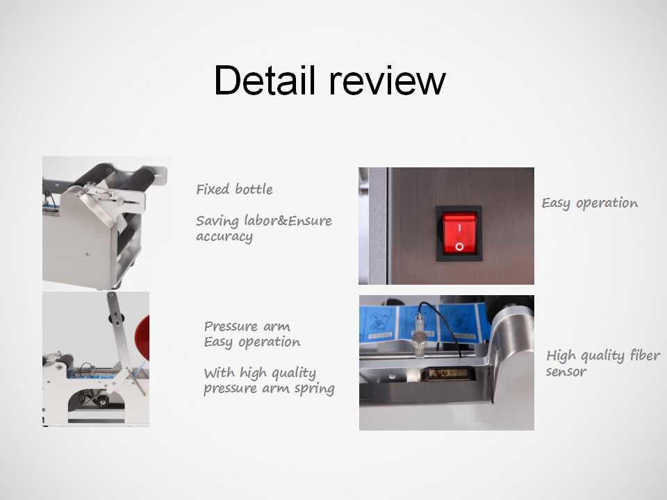 Jars Glass Plastic Semi Automatic Bottle Labeler High Speed Water Bottle Labeling Machine