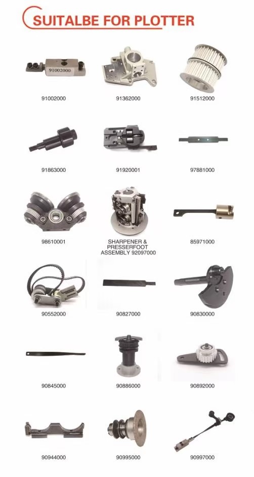 Part No. 1013843000 Yoke,Upper With Top Seal Textile cutting machine Spare Parts