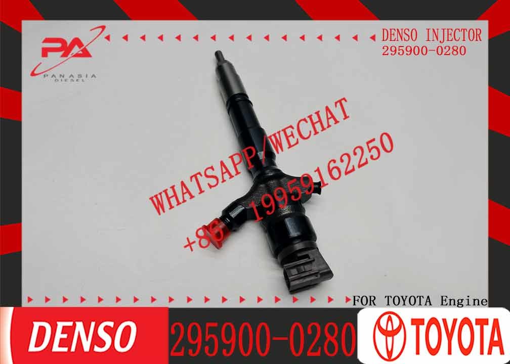fuel injector 295900-0210 295900-0280 23670-30450 injector for Toyota Hilux 2KD-FTV common rail injector 23670-30450