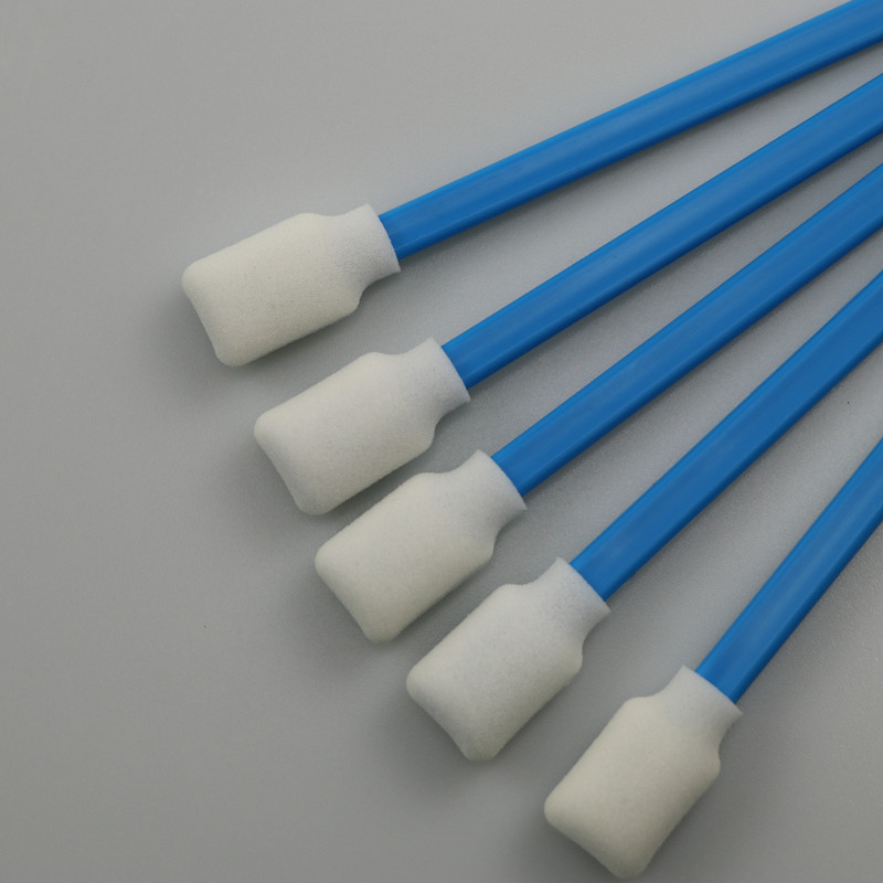 Rectangle Flat Blue Foam Cleaning Swabs Enabling Fast Absorption Of Contaminants