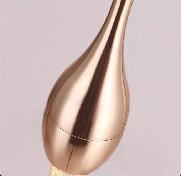 Modern Light Luxury Long Water Drop Chandelier For Duplex Villa Staircase