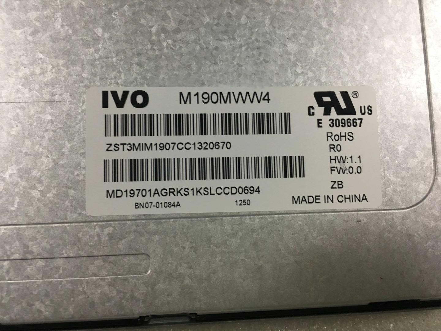 LM190WX2-TLK1 LG Display 19.0" 1440(RGB)×900 250 cd/m² INDUSTRIAL LCD DISPLAY