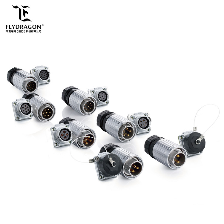 12 pin IP67 Insulation Terminal Soldering Adapter Waterproof Signal Connector