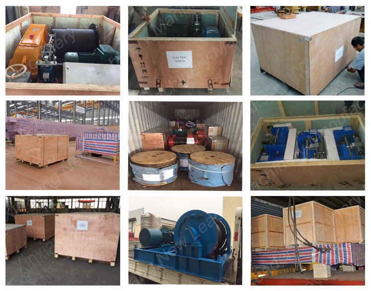 10 Ton Material Handling Electric Belt Type Brake Industrial Winches With Wire Rope