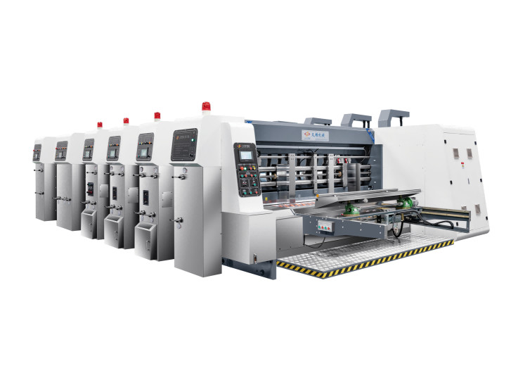 Steel Flexo Printing Cardboard Box Die Cutting Machine 380V/50Hz/3Ph For Carton Box Making