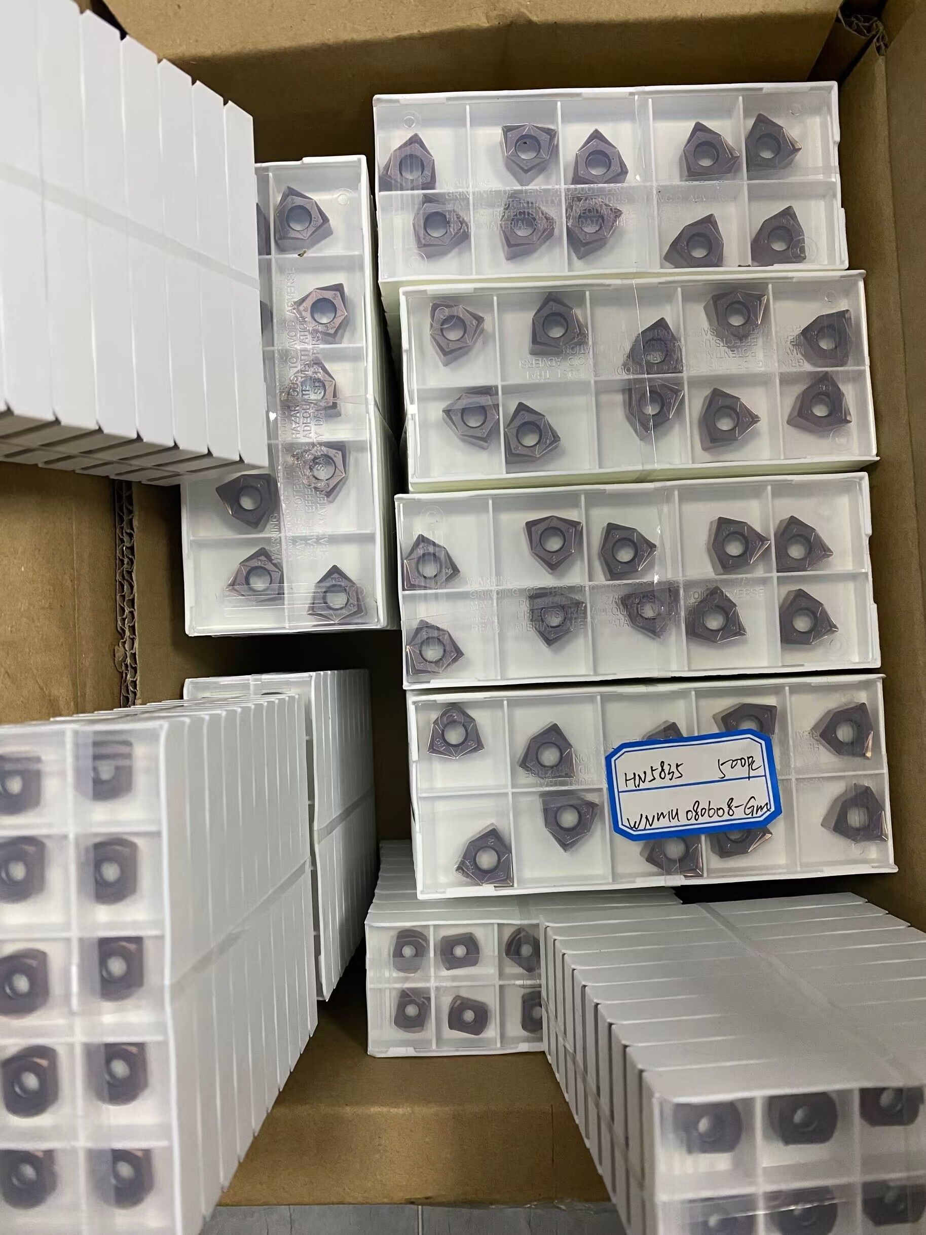 Milling Cnc Cutting Insert WNMU080608 Face Mill Inserts High Wear Resistant