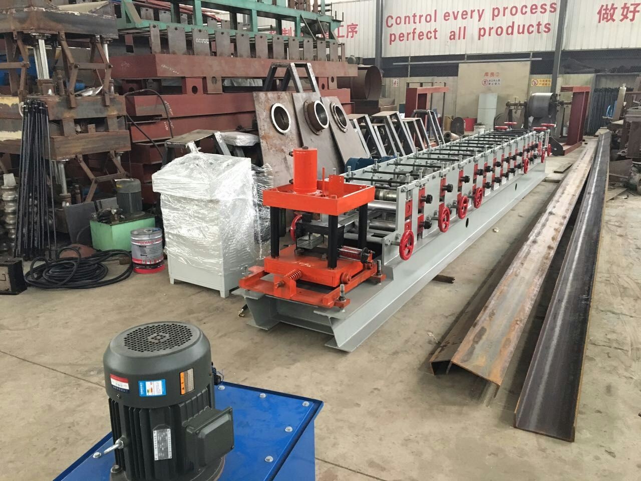 PLC Control C Purlin Roll Forming Machine / Z Section Stud Roll Forming Machine