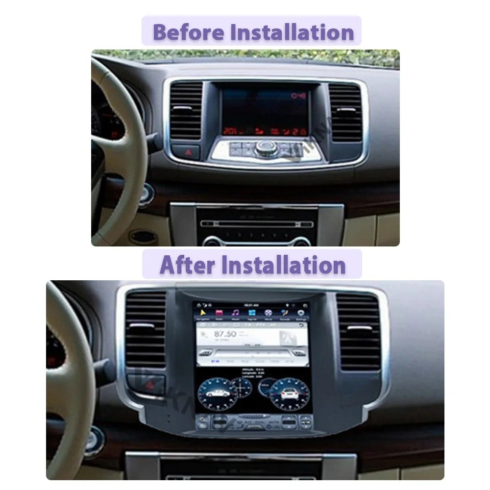 For 2008-2012 Nissan Teana 10.4 Inch Android Auto Navigation Multimedia DVD Player Android Wireless Carplay 4G BT