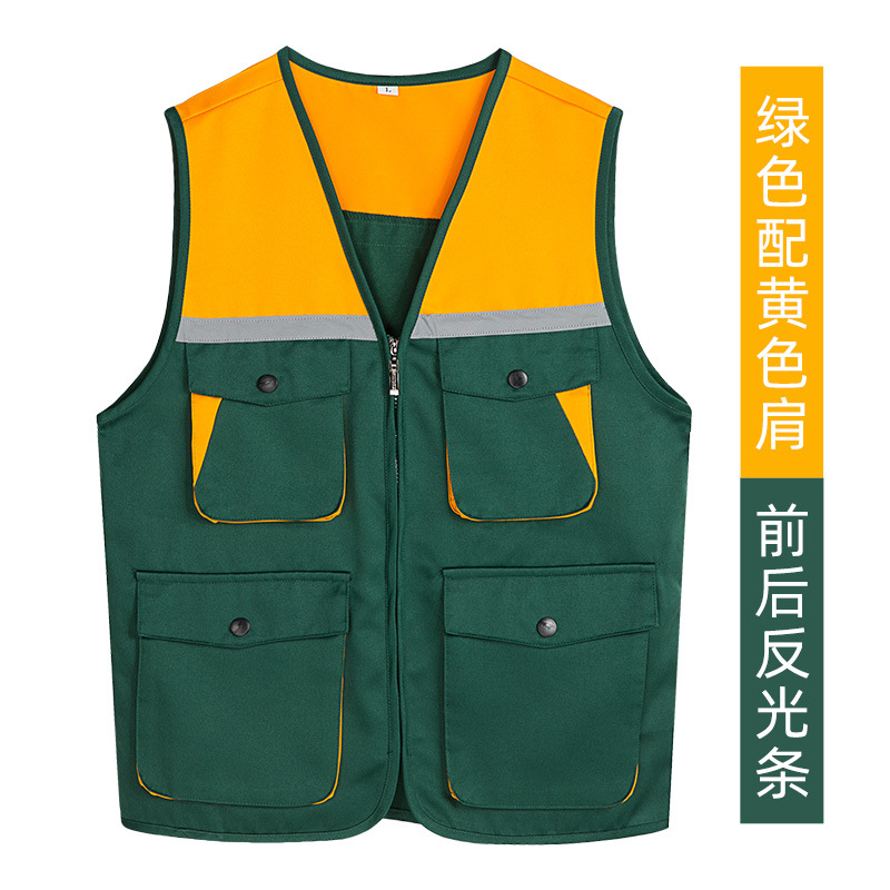 Reflective Safety Vest Customizable for Construction Work Uniform Worker Uniform Vest