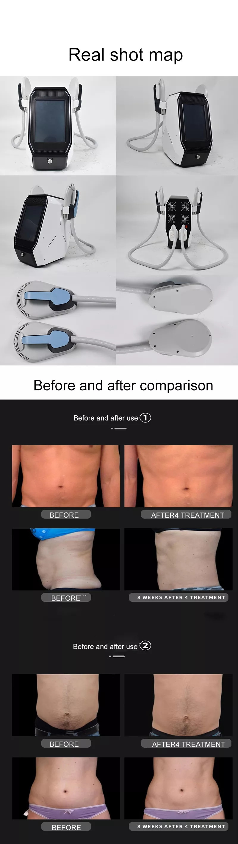 High Intensity Muscle Sculpting Machine , Fat Reducing EMS Slim Machine