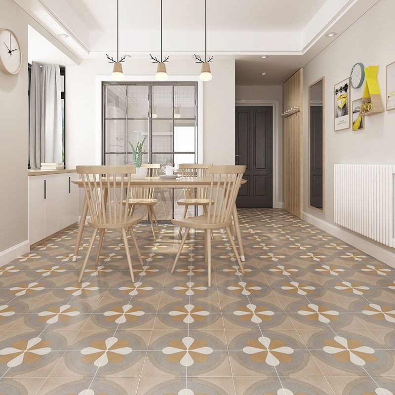Acid-Resistance Brown 200x200mm Inside Floor Ceramic Rustic Tile For Design And Dining Room