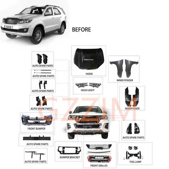 Oem Design Car Front Bumper Guard For Toyota Hilux Revo Vigo 2016