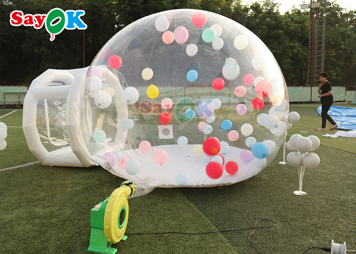 0.6mm PVC Bubble Bounce House Room Inflatable Clear Domes Customize