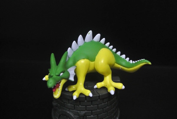 Green Yellow Color Japanese Anime Figures Dragon Shape With A Base