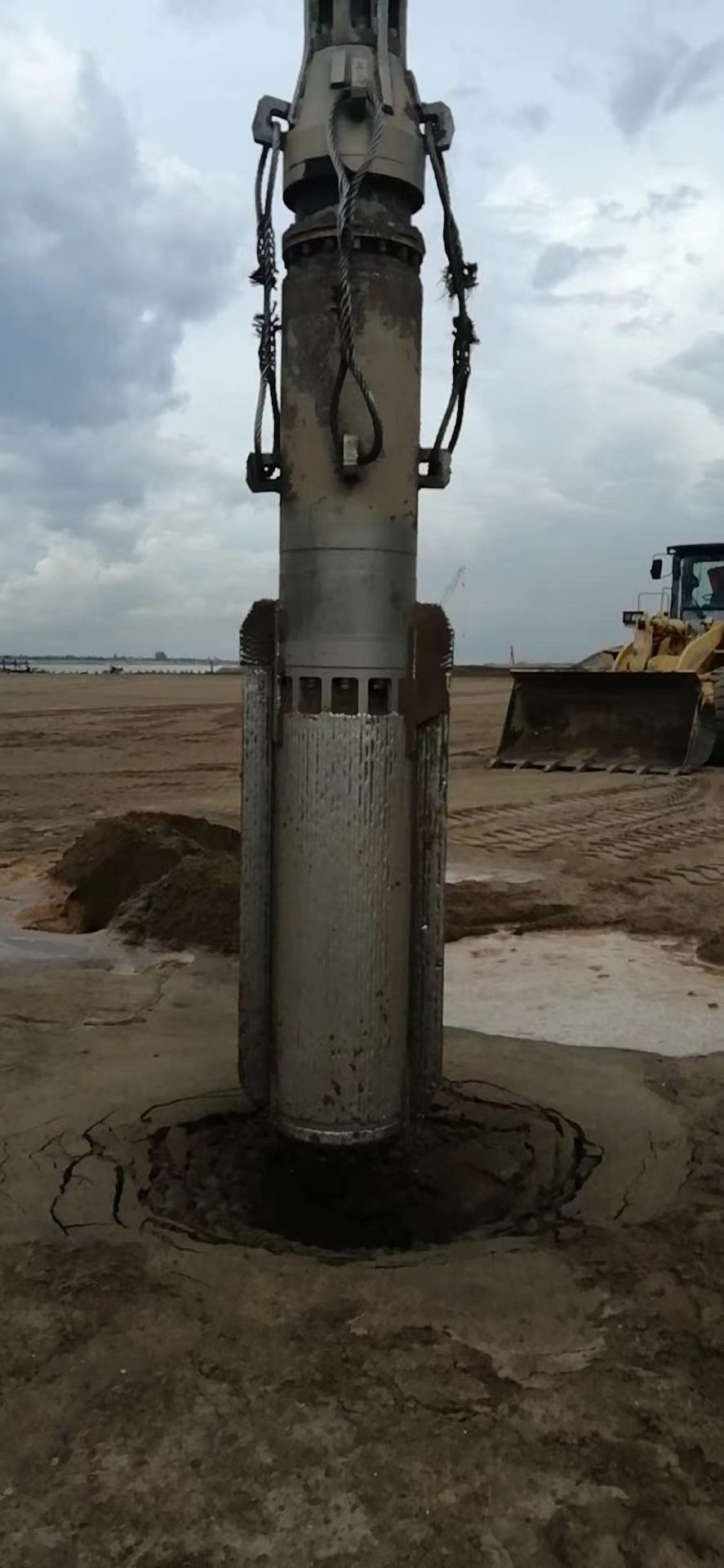 Electrical 75 Kw Vibroflotation Method Stone Column Vibro Composite Ground Bvem