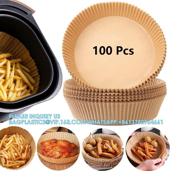 Air Fryer Paper Liners, 100PCS Non-Stick Disposable Liners, Baking Paper For Air