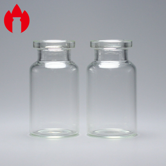 10ml Clear and Brown Tubular Glass Bottle Vial