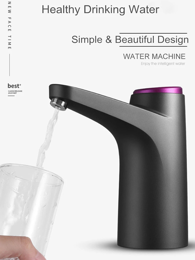 Wireless Portable Electric Water Dispenser With Charging 1200mah Capacity Sleek Design